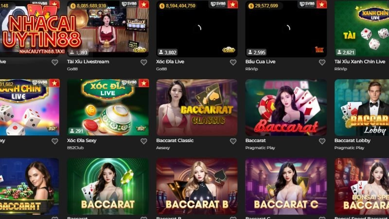 Top sản phẩm cá cược SV88 nổi bật nhất
